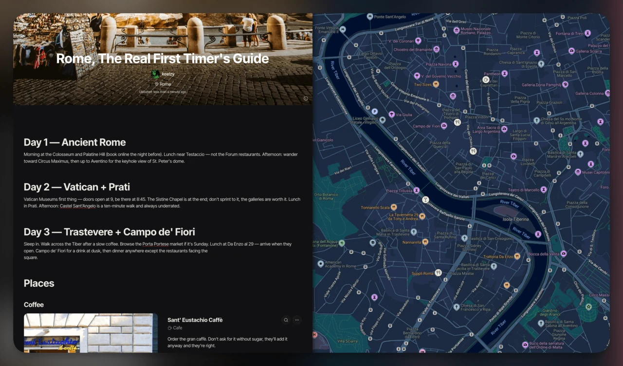 Rich multi-page guides